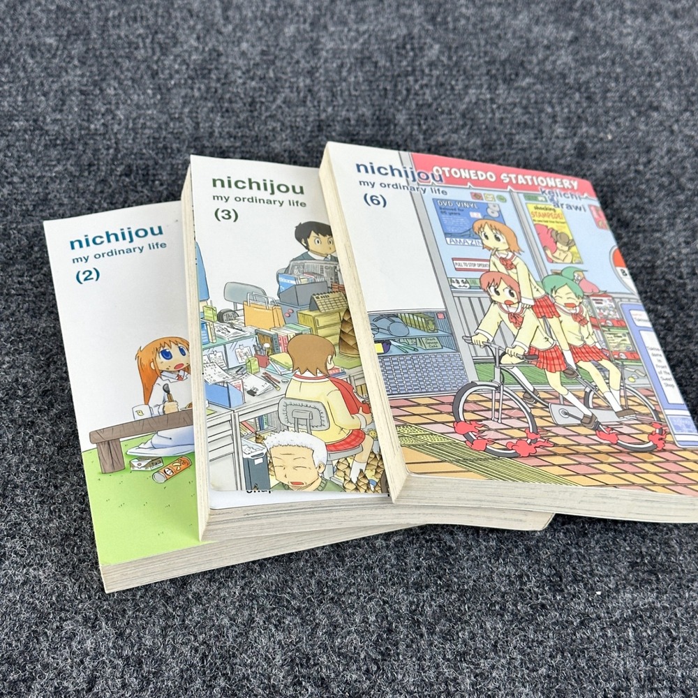 Nichijou My Ordinary Life Manga Volumes 2 3 6 Keiichi Arawi Vertical Comics - Picture 4 of 9